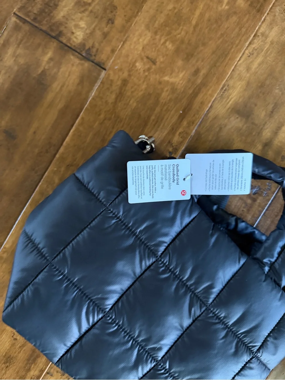 lululemon athletica Quilted Puffer Messenger Bag - Black